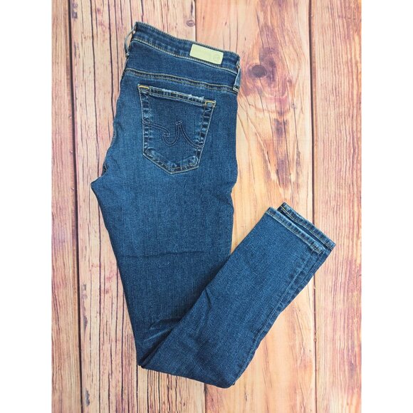 AG Adriano Goldschmied Distressed Jeans 28R The Legging Ankle - Picture 3 of 9